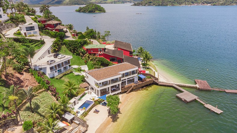 Bela mansão de 9 suites frente mar em Angra dos Reis - Ang00