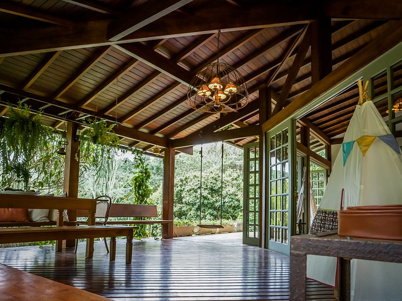 Bella casa con piscina a Serra do Rio - Ita006