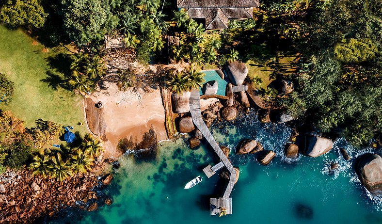 Belle Propriété sur l'Île d'Araújo, Paraty - Pty003