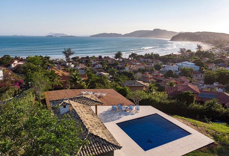 Casa com vista panorâmica em Búzios - Buz003