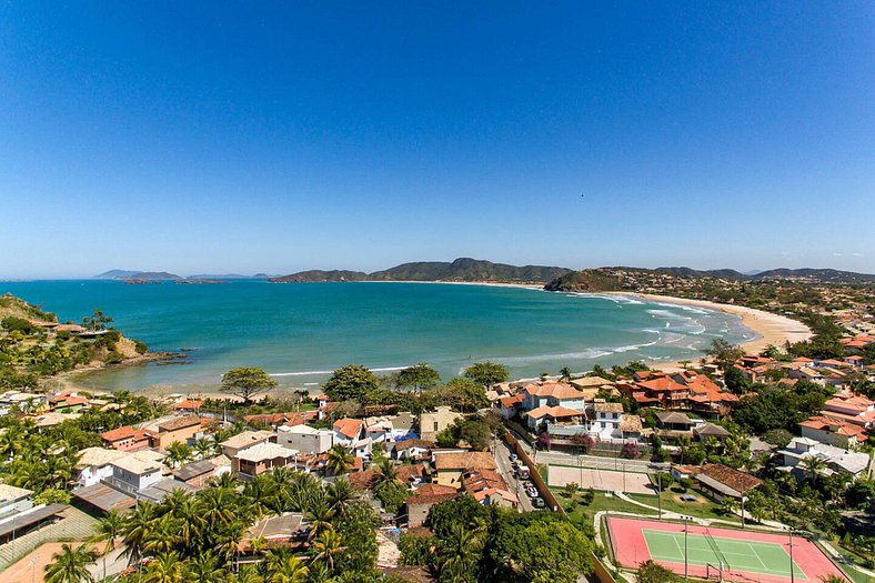 Casa con vista al mar en Geribá, Búzios - Buz010