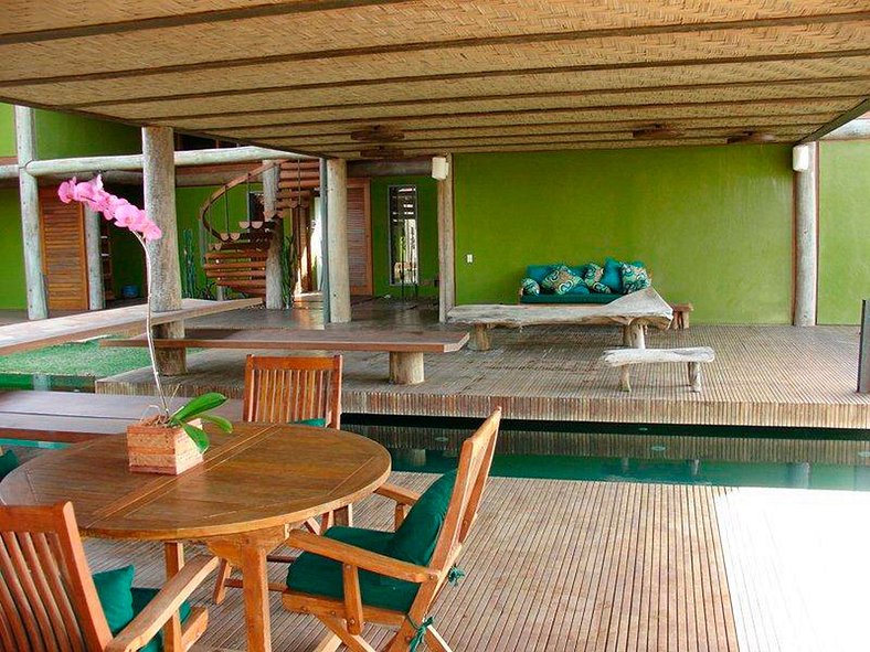 Casa de luxo pé na areia em Búzios - Buz016