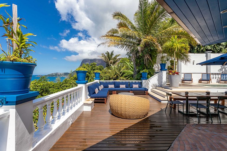 Casa icônica com vista mar em São Conrado - Sco002