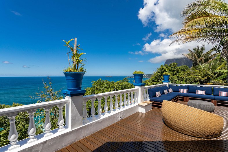 Casa icônica com vista mar em São Conrado - Sco002