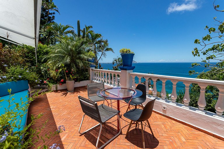 Casa icônica com vista mar em São Conrado - Sco002