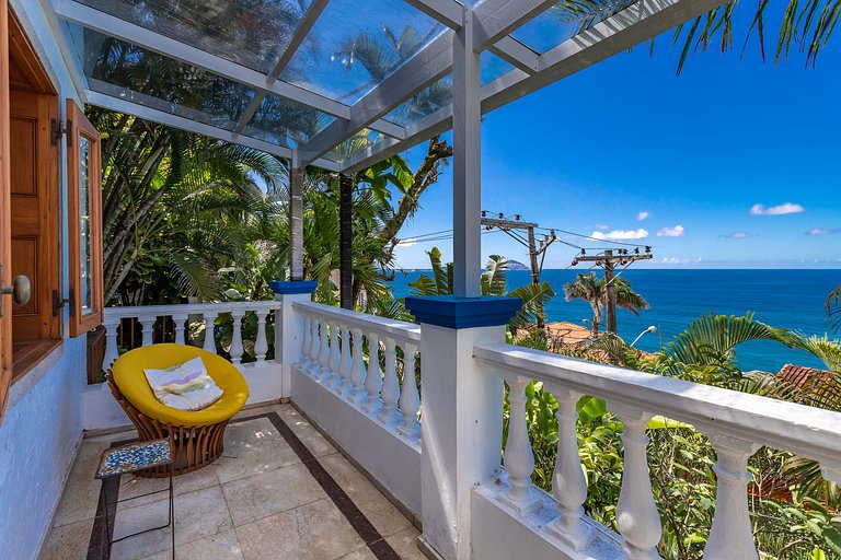 Casa icônica com vista mar em São Conrado - Sco002