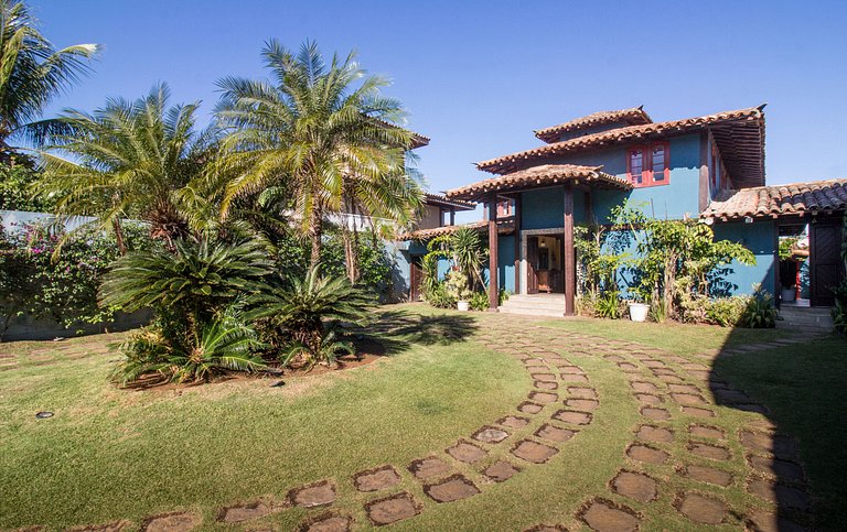 Hermosa casa junto al mar en Geribá, Búzios - Buz028