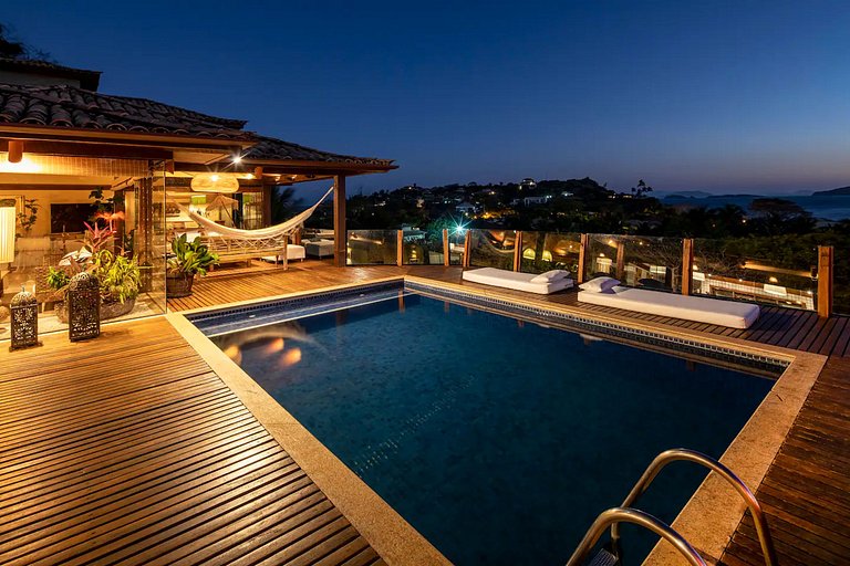 House with sea view in Geribá, Búzios - Buz010