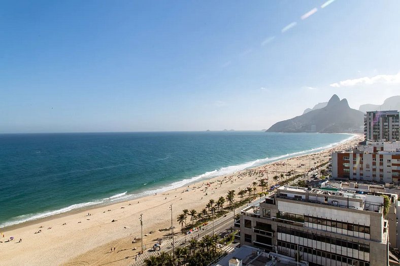 Linda cobertura frente mar em Ipanema - Ipa001