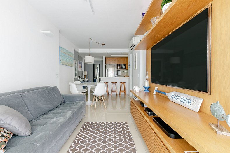 Lindo apartamento de 2 suites em Ipanema - Ipa009