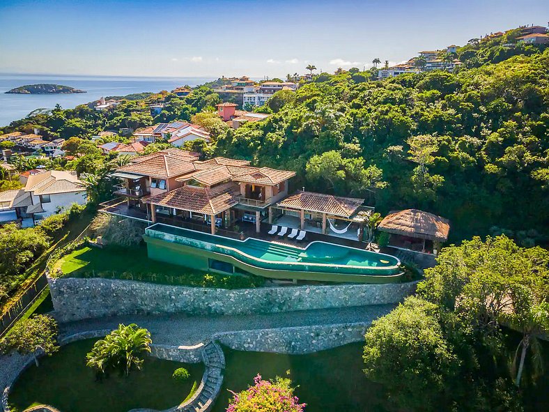 Magnifica villa con vista a Búzios - Buz027