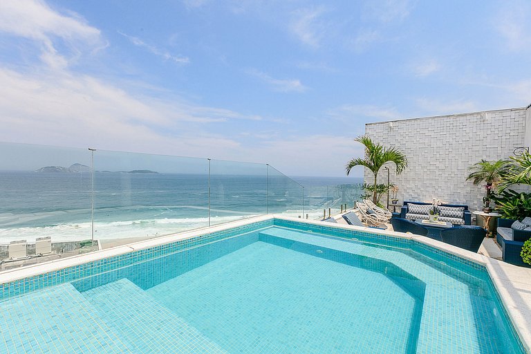 Penthouse a Ipanema con vista sull'oceano - Ipa005