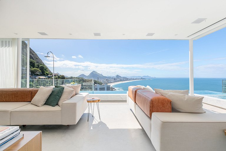 Penthouse avec vue sur la mer à Rio - Vid001