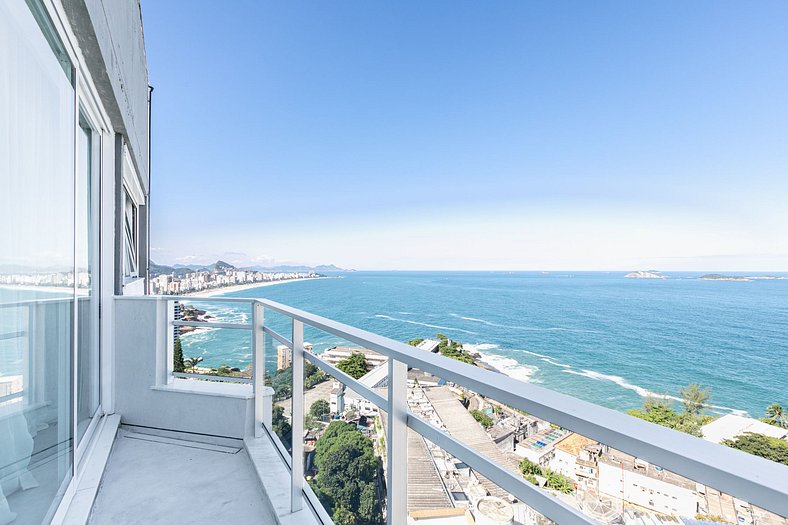 Penthouse avec vue sur la mer à Rio - Vid001