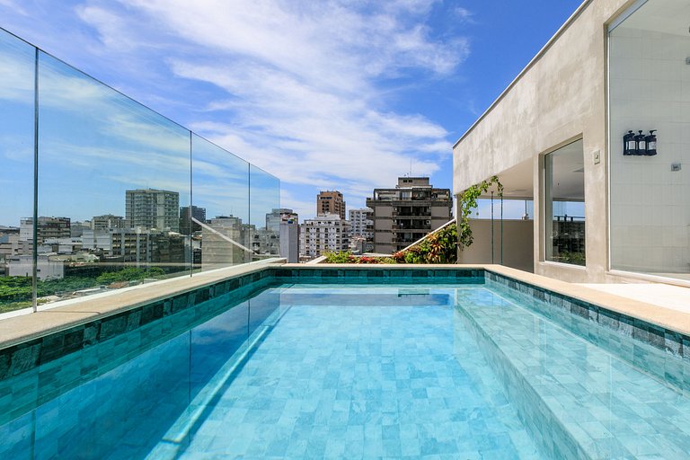 Penthouse de lujo con piscina en Leblon - Leb006